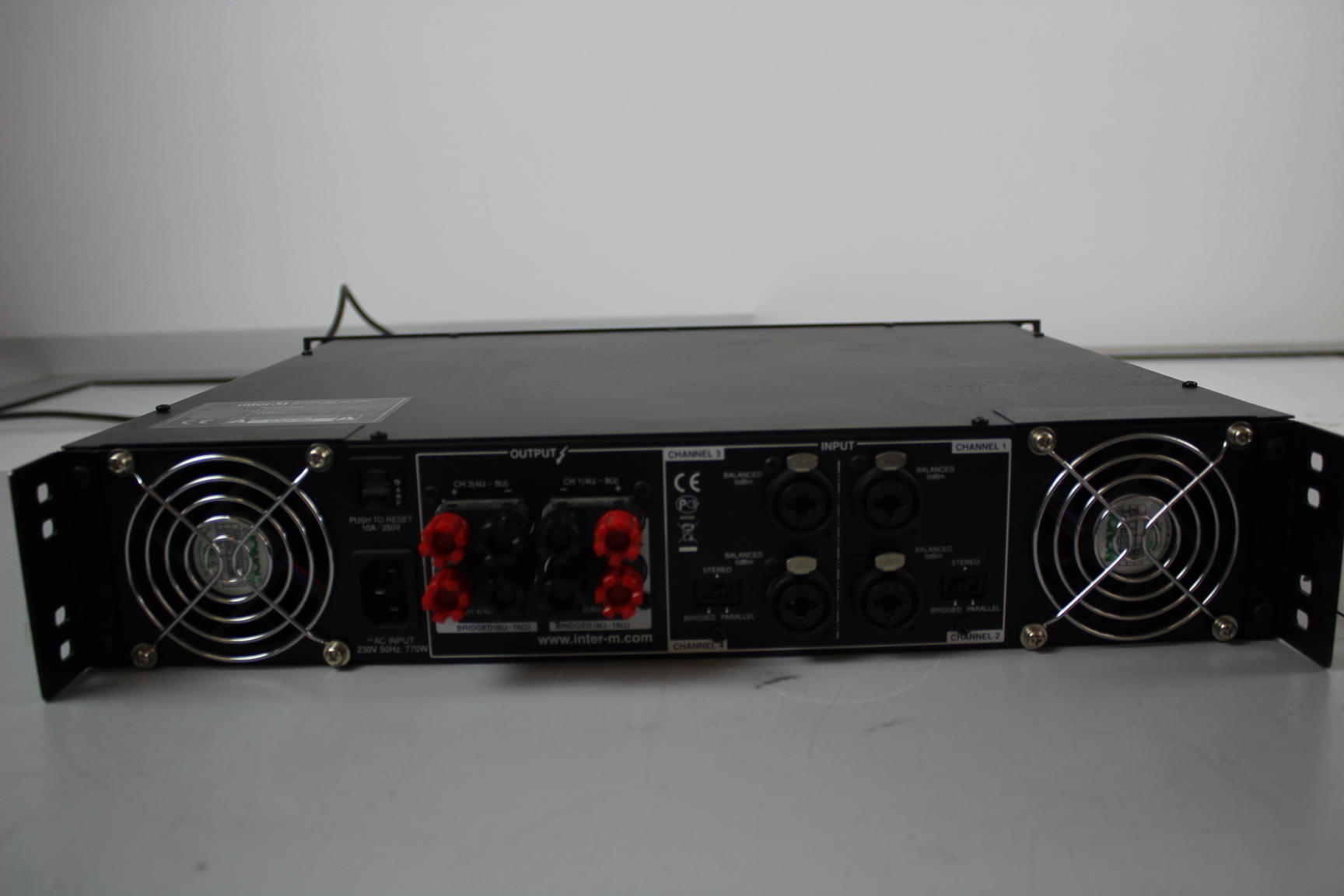 Image of InterM QD 4960 Quad Amplifier 4 Channel Model 4960