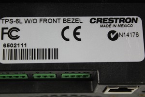 Thumbnail image of Lot of 3 Crestron Touch Panel Screens 2 x TPS-6L Black & TPS-4L White