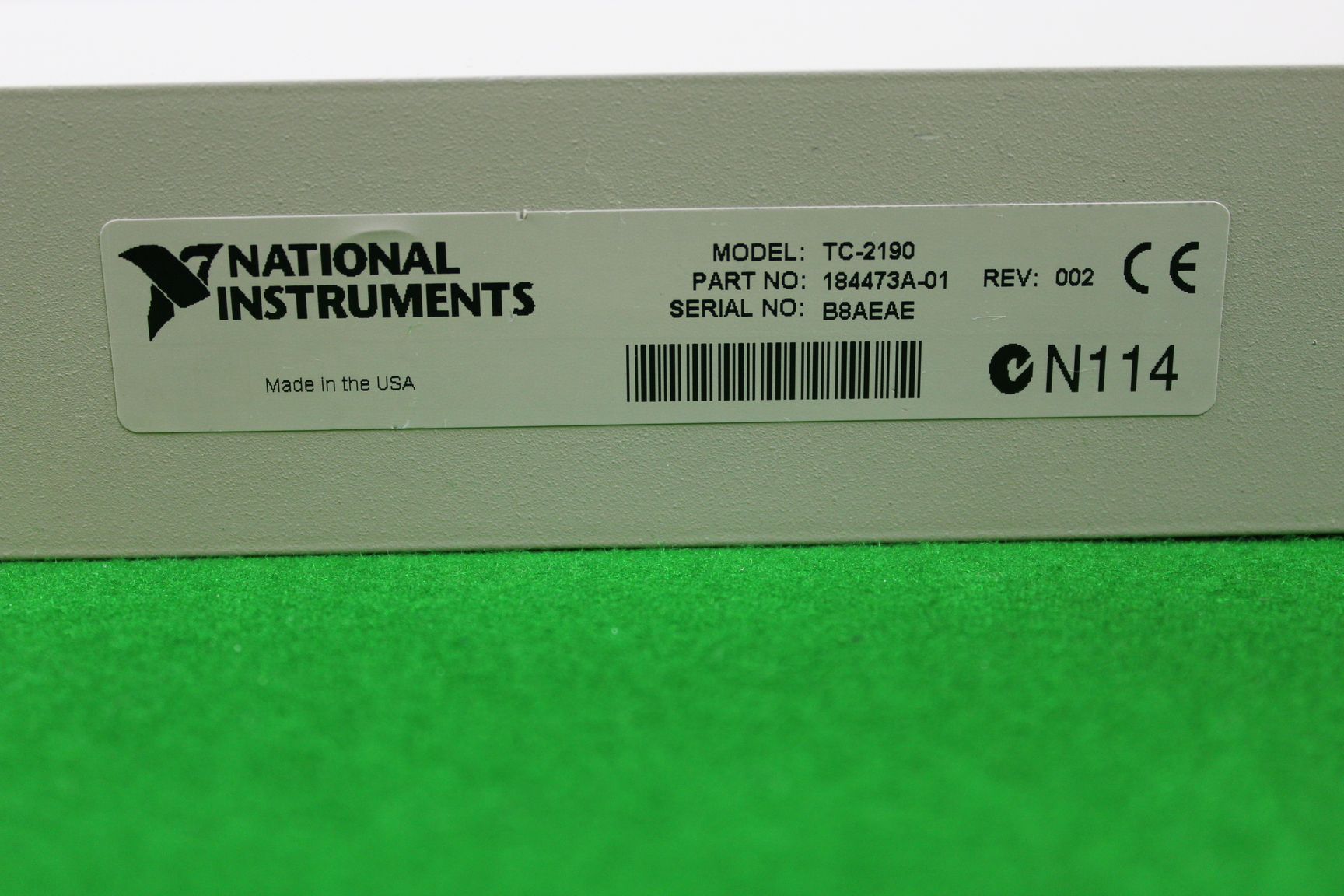 Image of National Instruments TC2190 Thermocouple Connector Block 184473A-01