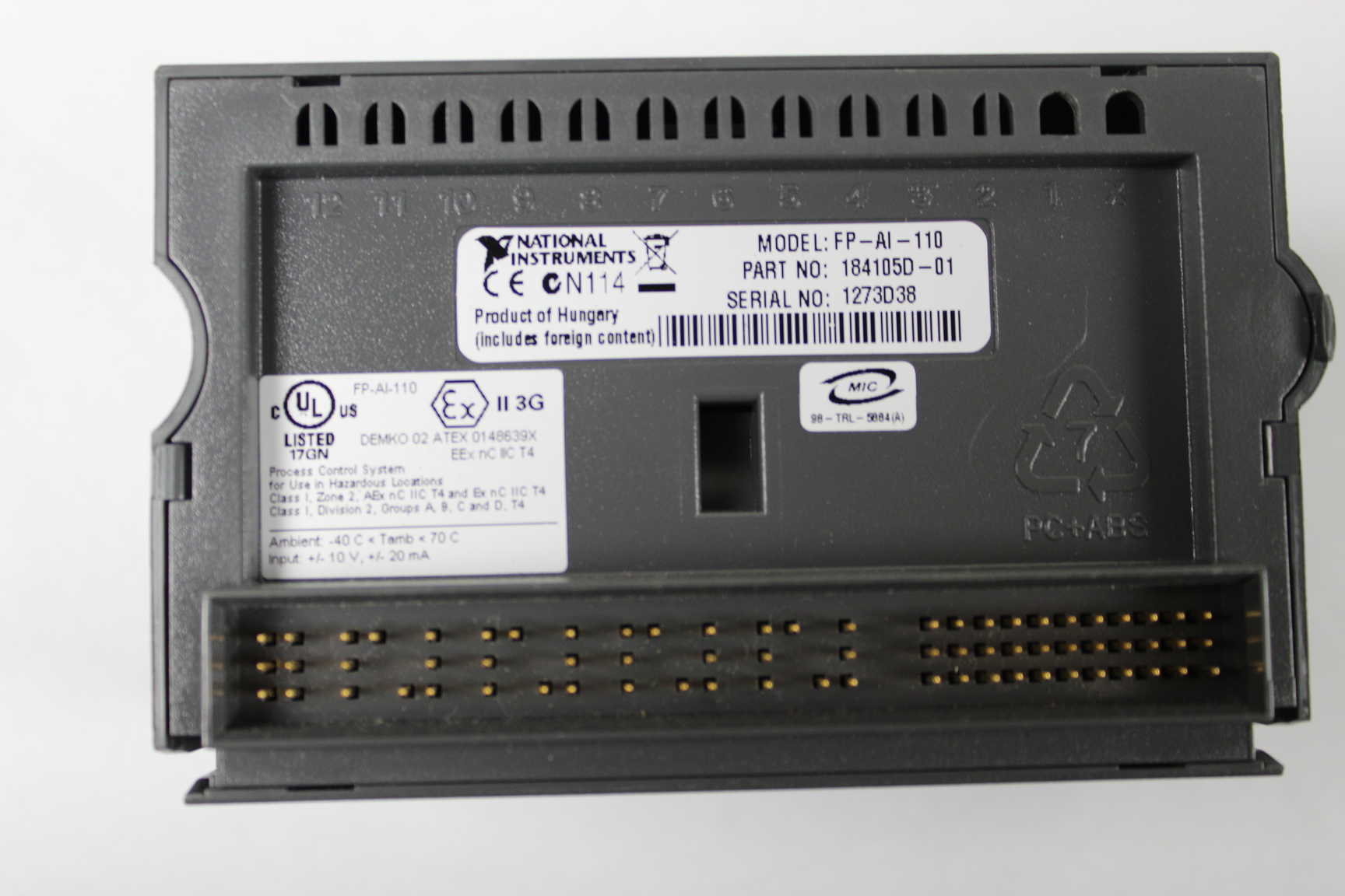 Image of National Instruments FP-AI-110 Analogue Imput