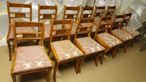 Thumbnail image of Bevan Funnel Reprodux Walnut Dining / Conference/Boardroom Table + 12 Chairs New