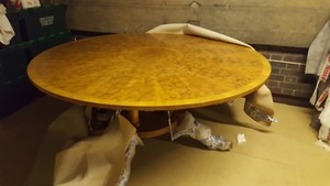 Thumbnail image of Bevan Funnel Reprodux Walnut Dining / Conference/Boardroom Table + 12 Chairs New