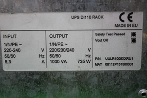 Thumbnail image of Riello UPS Di 110 Rack