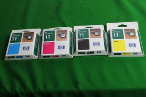 Thumbnail image of Job Lot Of HP Printhead 11 Inc Black, Yellow, Magenta, Cyan 8ml