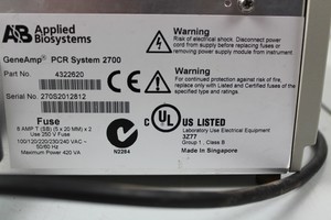 Thumbnail image of AB Geneamp PCR System 2700