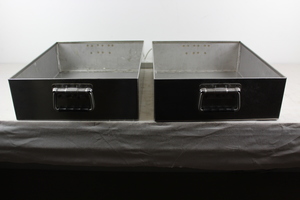 Thumbnail image of 2 Heavy Duty Stainless Steel Planters with sturdy handles 49x39x14cm  Upcycled  