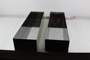 Thumbnail image of Set of 2 Stainless Steel Planters 56 cm l x 15 cm w x 10 cm h