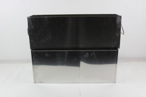 Thumbnail image of 2 Stainless Steel Planters 49x12x18 cm & 47x18x20 cm  Upcycled