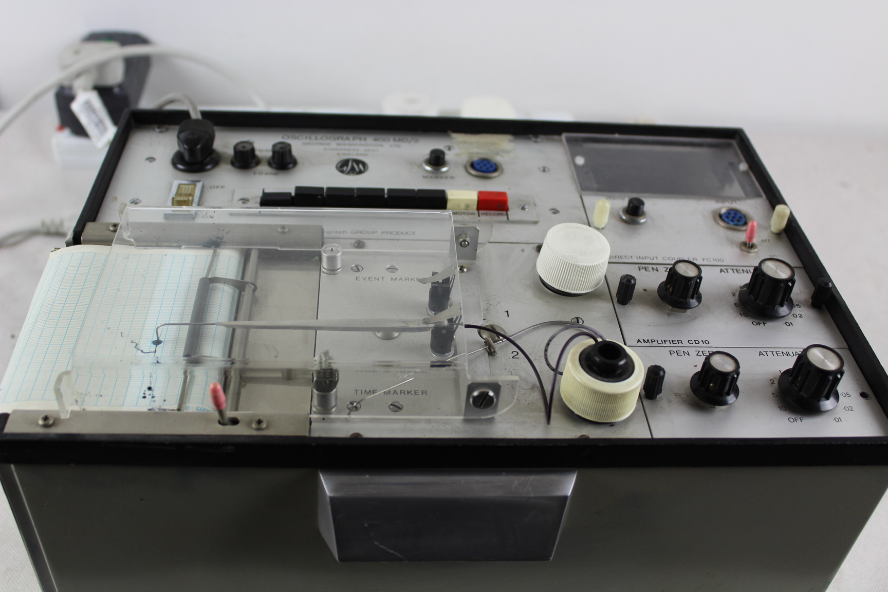 Image of George Washington Ltd Oscillograph 400 MD/2 (Technograph) Oscilloscope + Paper 