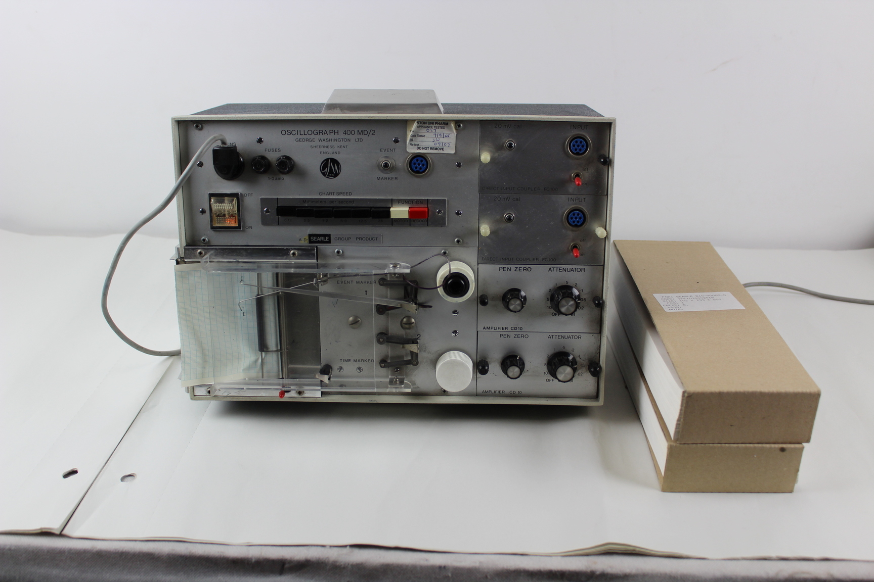 Image of Vintage Oscillograph 400 MD/2+ 2 pack of graph paper