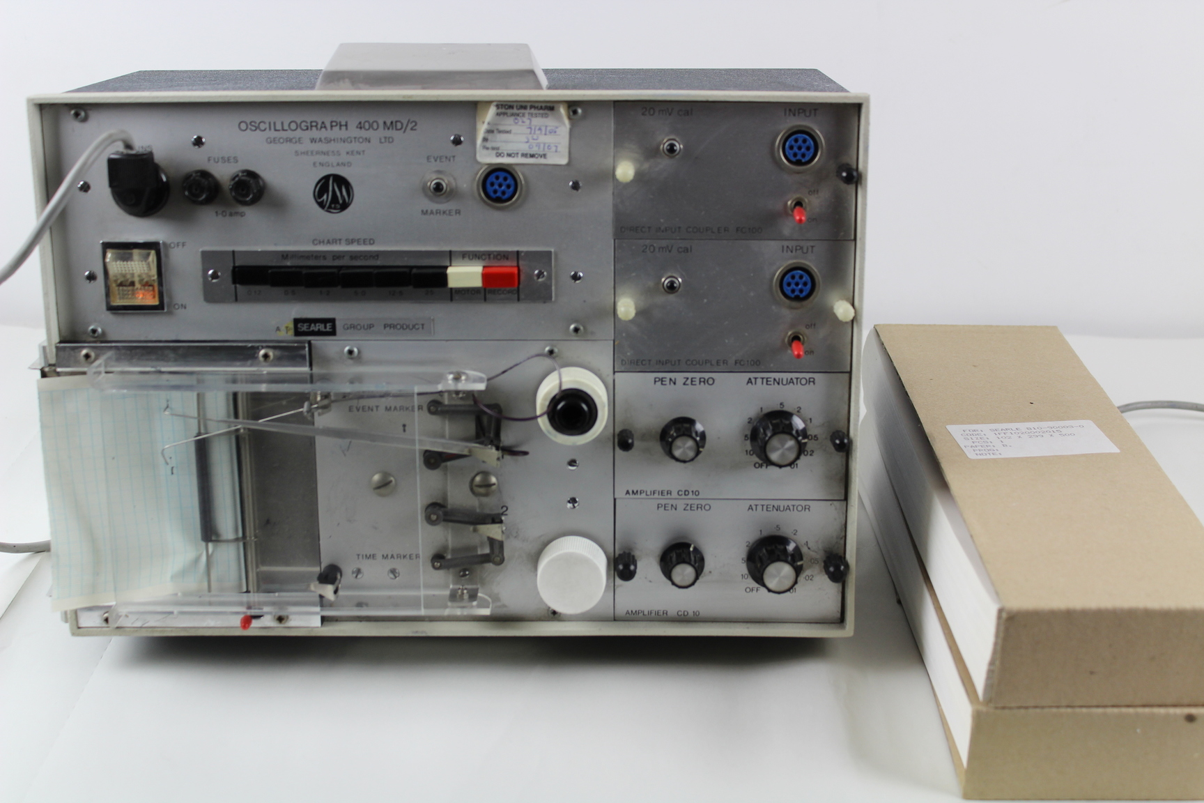 Image of Vintage Oscillograph 400 MD/2+ 2 pack of graph paper