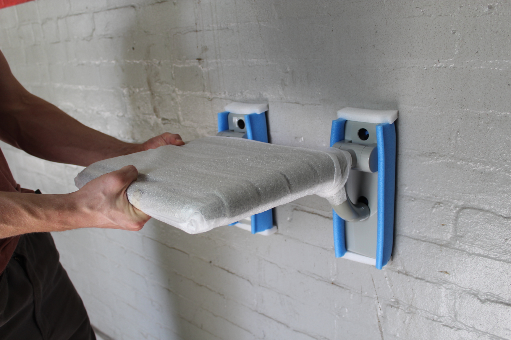 Image of 9 Of HEWI Wall Mounted Seats With Lift Up Feature Perfect For Disabled