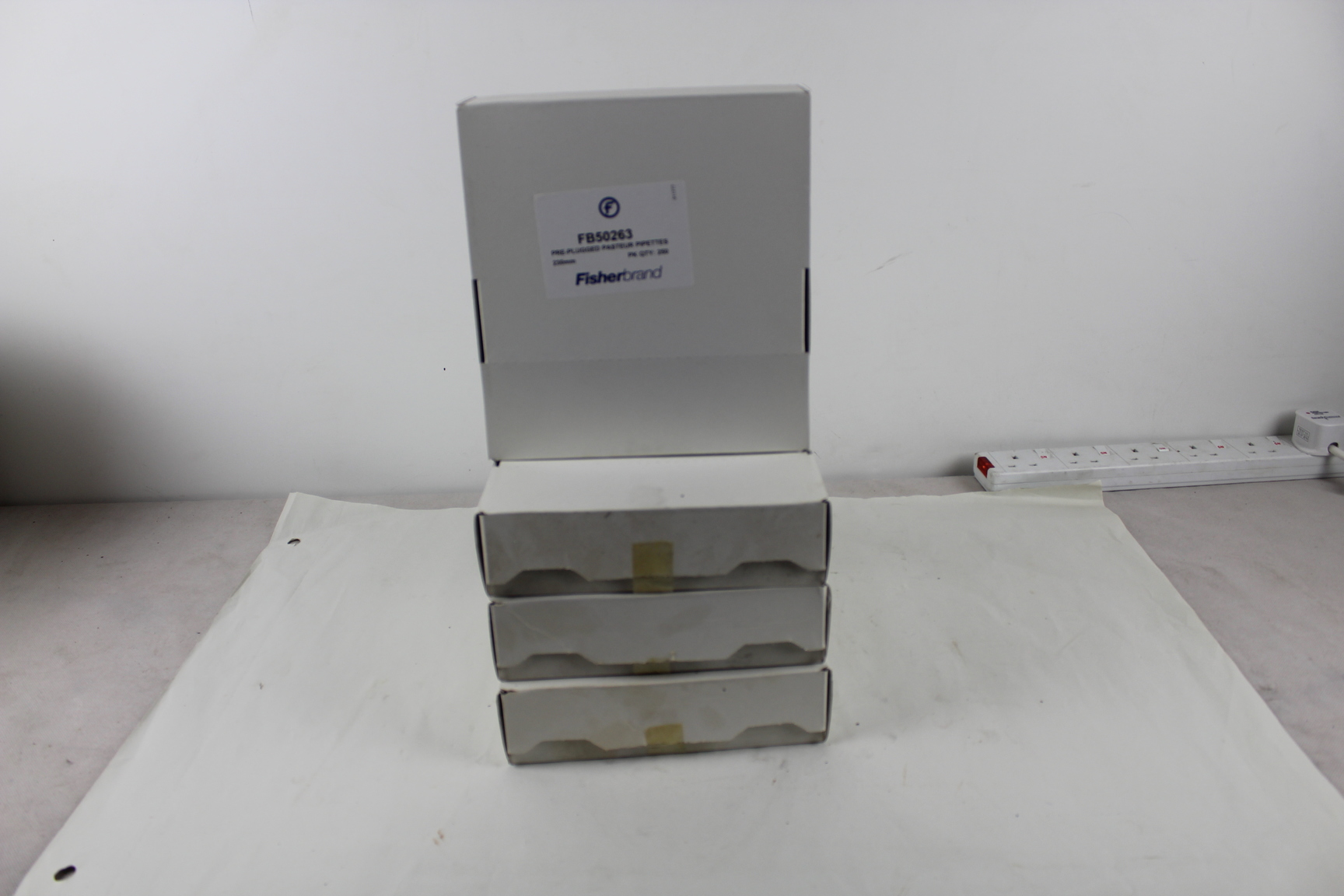 Image of 4 x Packs Pre-Plugged Pasteur Pipettes 230mm Pack QTY 250