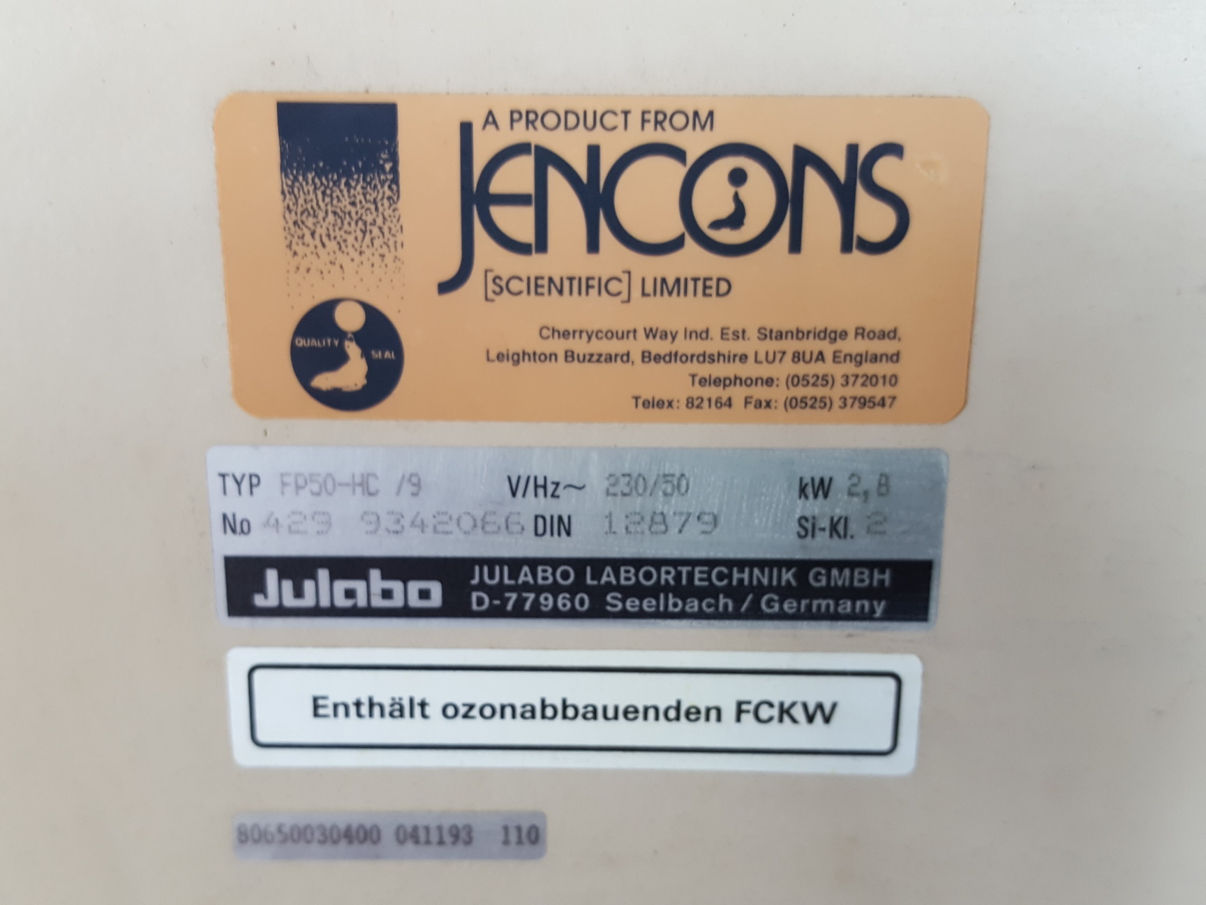 Image of Jencons Julabo FP50-HC Refrigerated/Heating Circulator Lab Spares or Repairs
