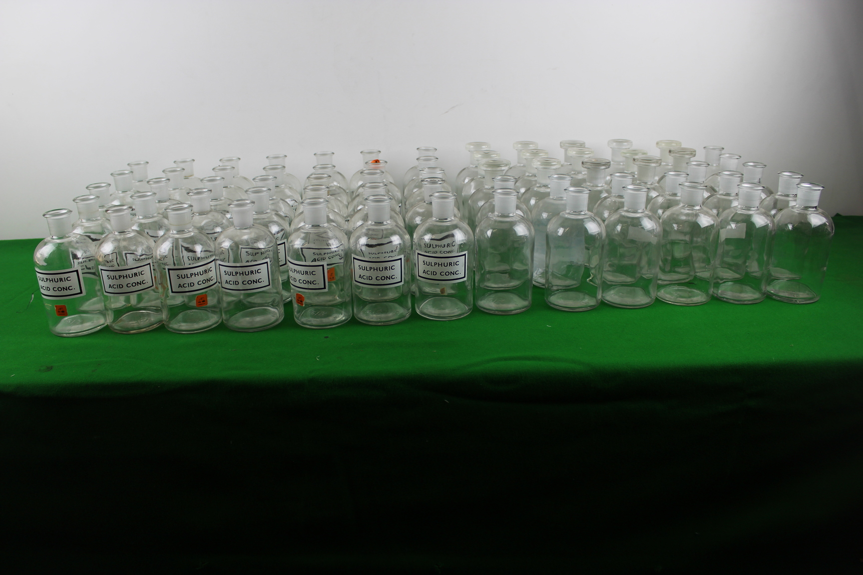 Image of Job Lot of Vintage Laboratory Glassware 65 x 500 ml flasks, Apothecary 