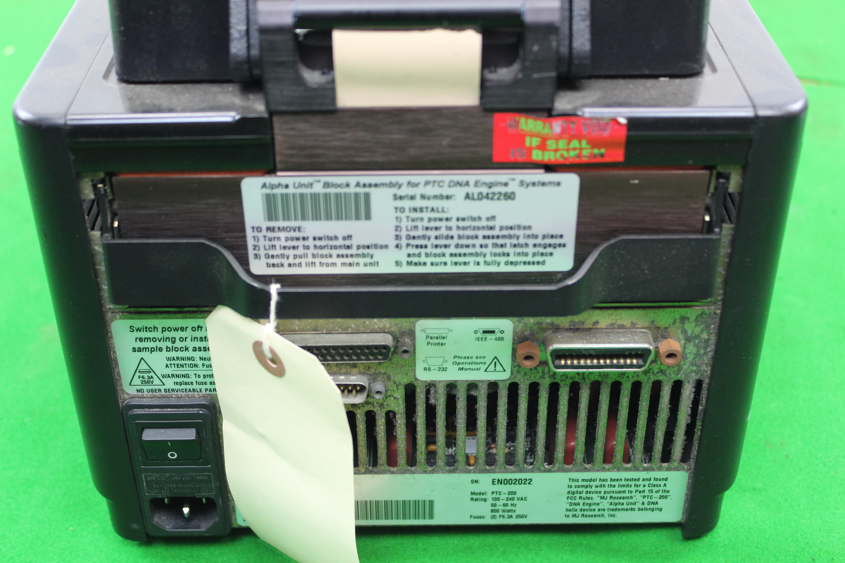 Image of MJ Research PTC200 PCR Machine Thermal Cycler Faulty Lab Equipment