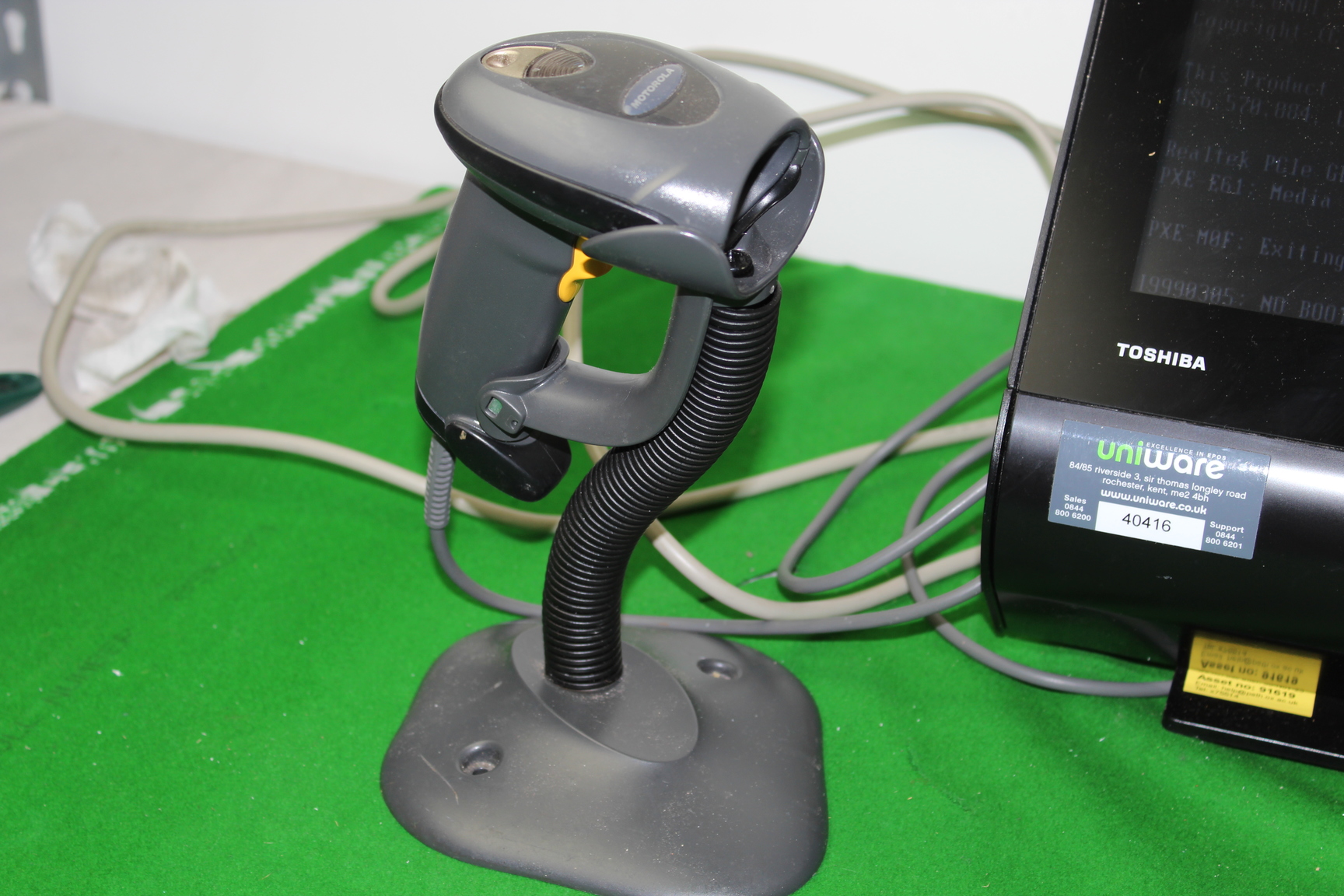 Image of Fingerprint Cash Flow System Inc Flatbed Scanner Toshiba TCXWAVE Receipt Printer