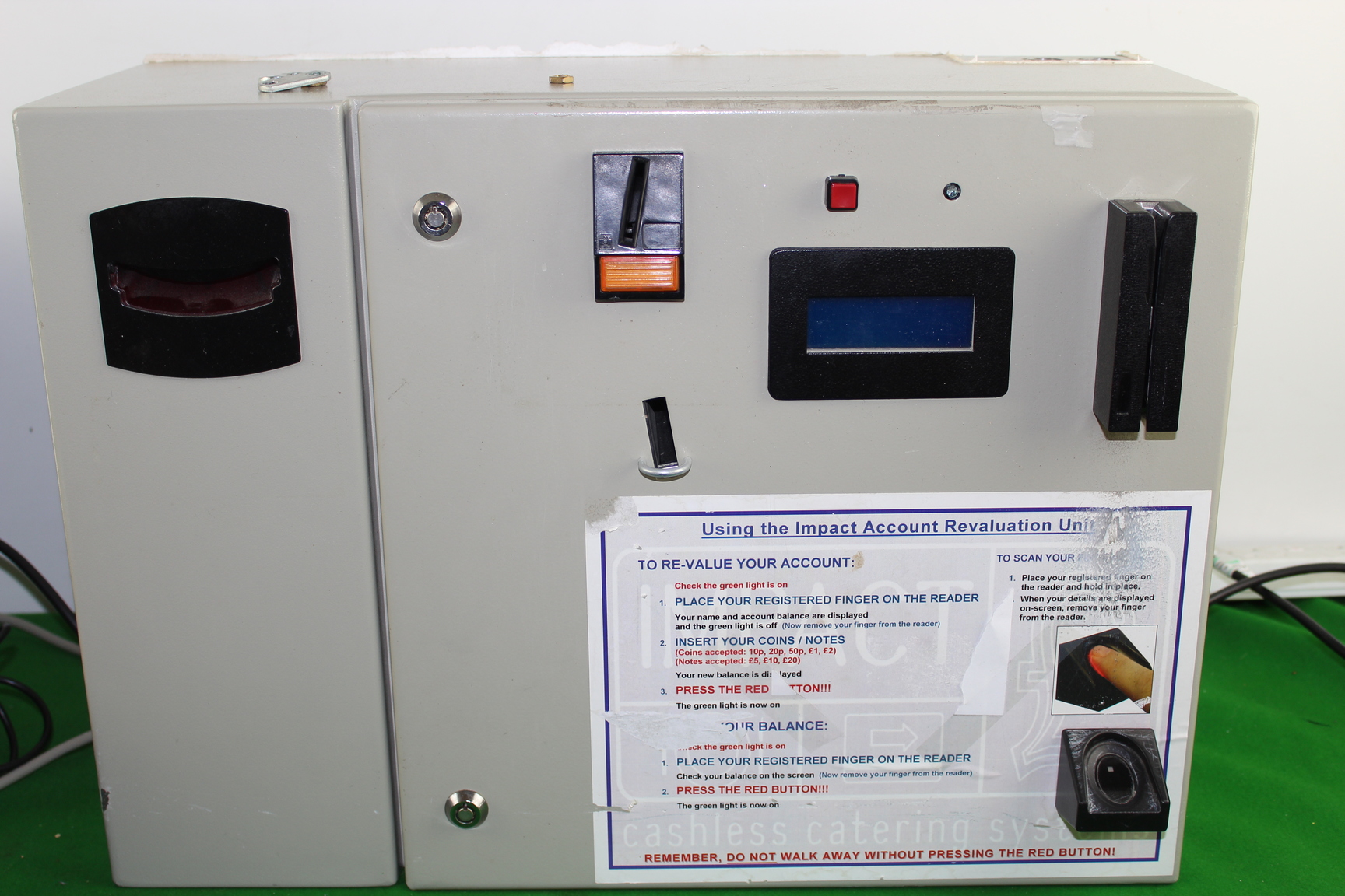 Image of Fingerprint Cash Flow System Inc Flatbed Scanner Toshiba TCXWAVE Receipt Printer