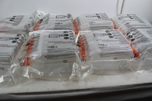 Thumbnail image of Lot of 8 Corning 150cmCell Culture Flask Canted Neck 5/Bag