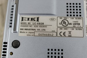 Thumbnail image of Eiki LCD Brilliant Projector LC-XB28 SN: G69A6842 Chassis No: KD6-XB2800