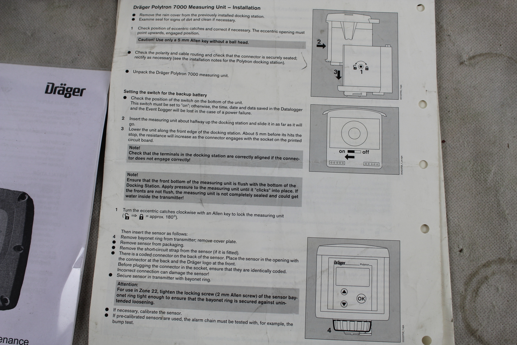 Image of Drager Single Channel Controller Regard-1 W/ Operating Manual