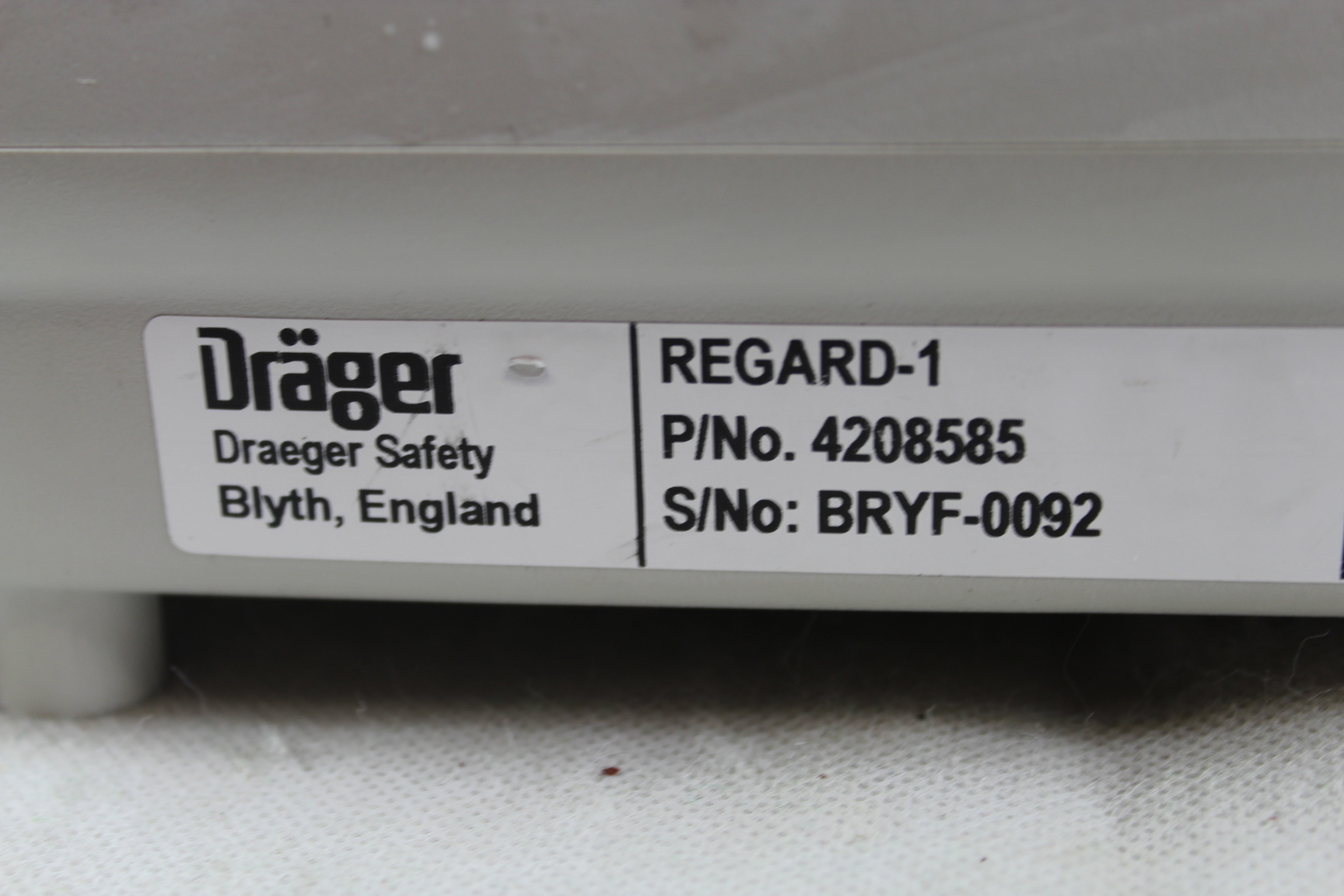 Image of Drager Single Channel Controller Regard-1 W/ Operating Manual