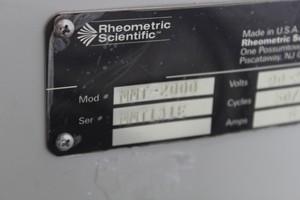 Thumbnail image of Rheometric Model MMT-2000 SN: MMTL3LE Volts 90-230 Scientific Laboratory 