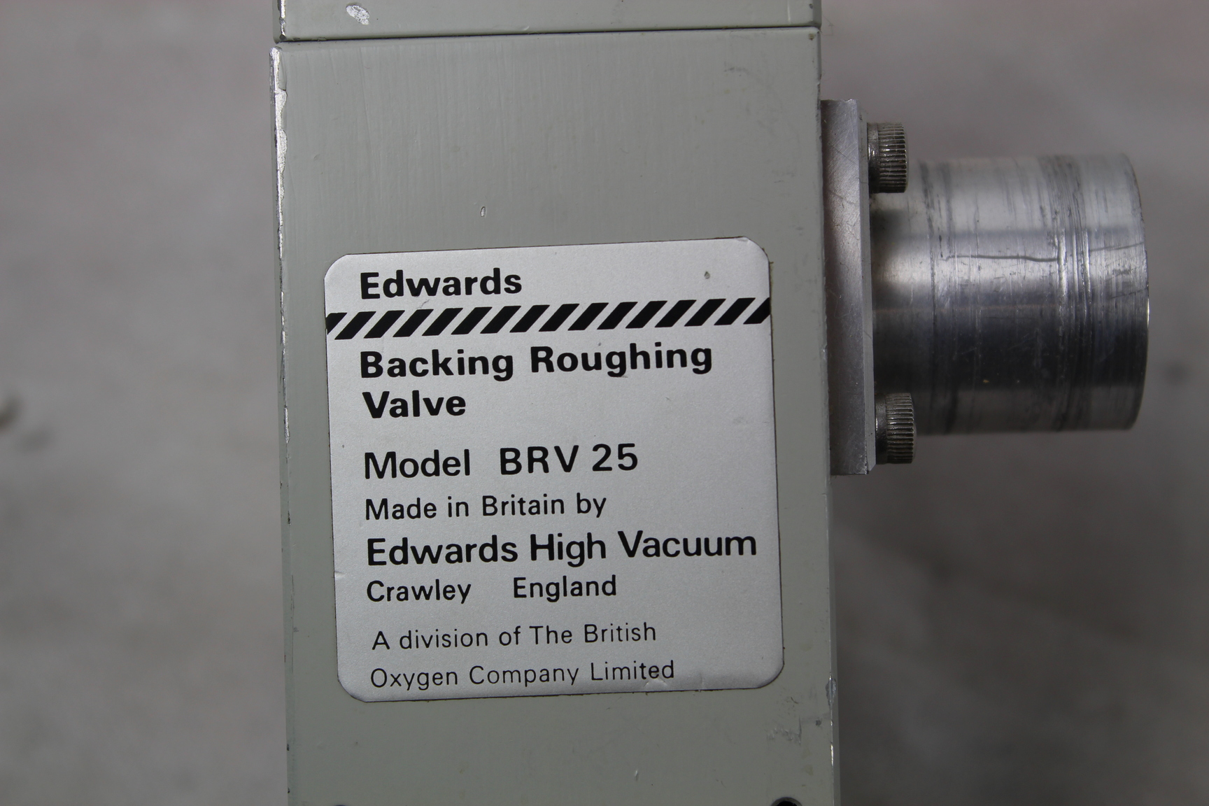 Image of Edwards Backing Roughing Valve BRV 25