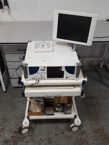 Thumbnail image of DWL Multi Dop X4 Doppler Ultrasound Sonograph Machine X4-RC Screen w/ Trolley