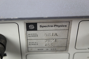 Thumbnail image of Spectra-Physics Model 481A Dye Laser Etalon Controller
