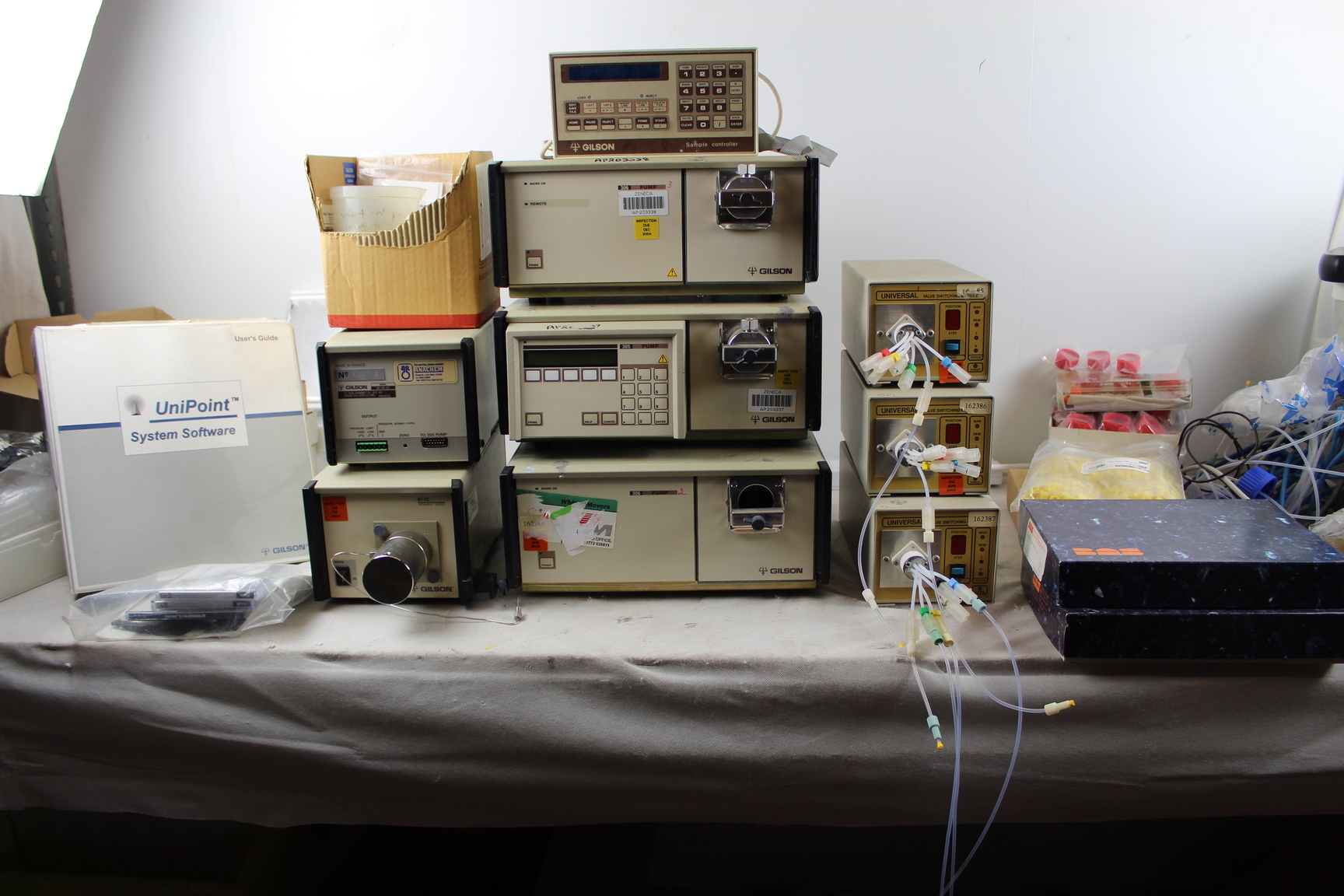 Image of Gilson HPLC UniPoint System w/ Various Accessories