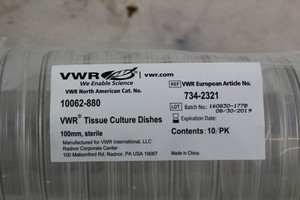 Thumbnail image of VWR Tissue Culture Dishes New Contents 300/CS
