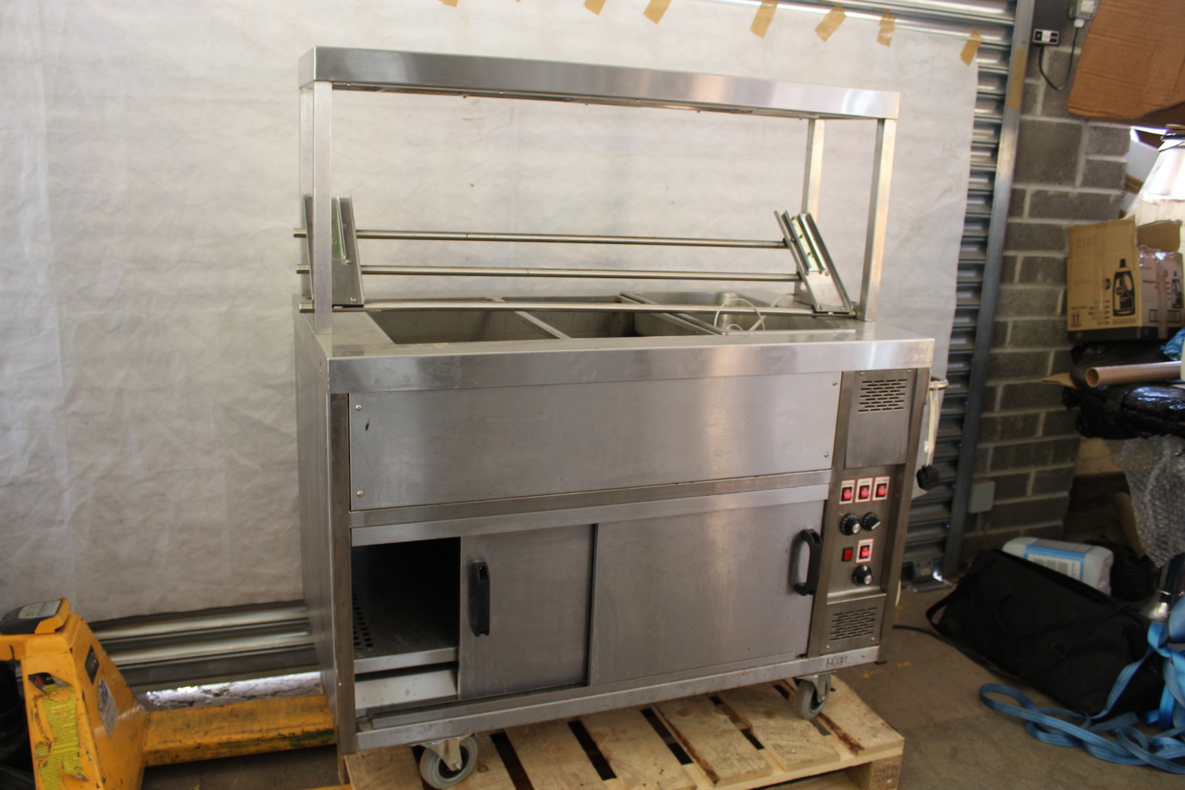 Image of Corsair Hot Cupboard Food Service Trolley w/Heat Lamps Commercial Catering Equip