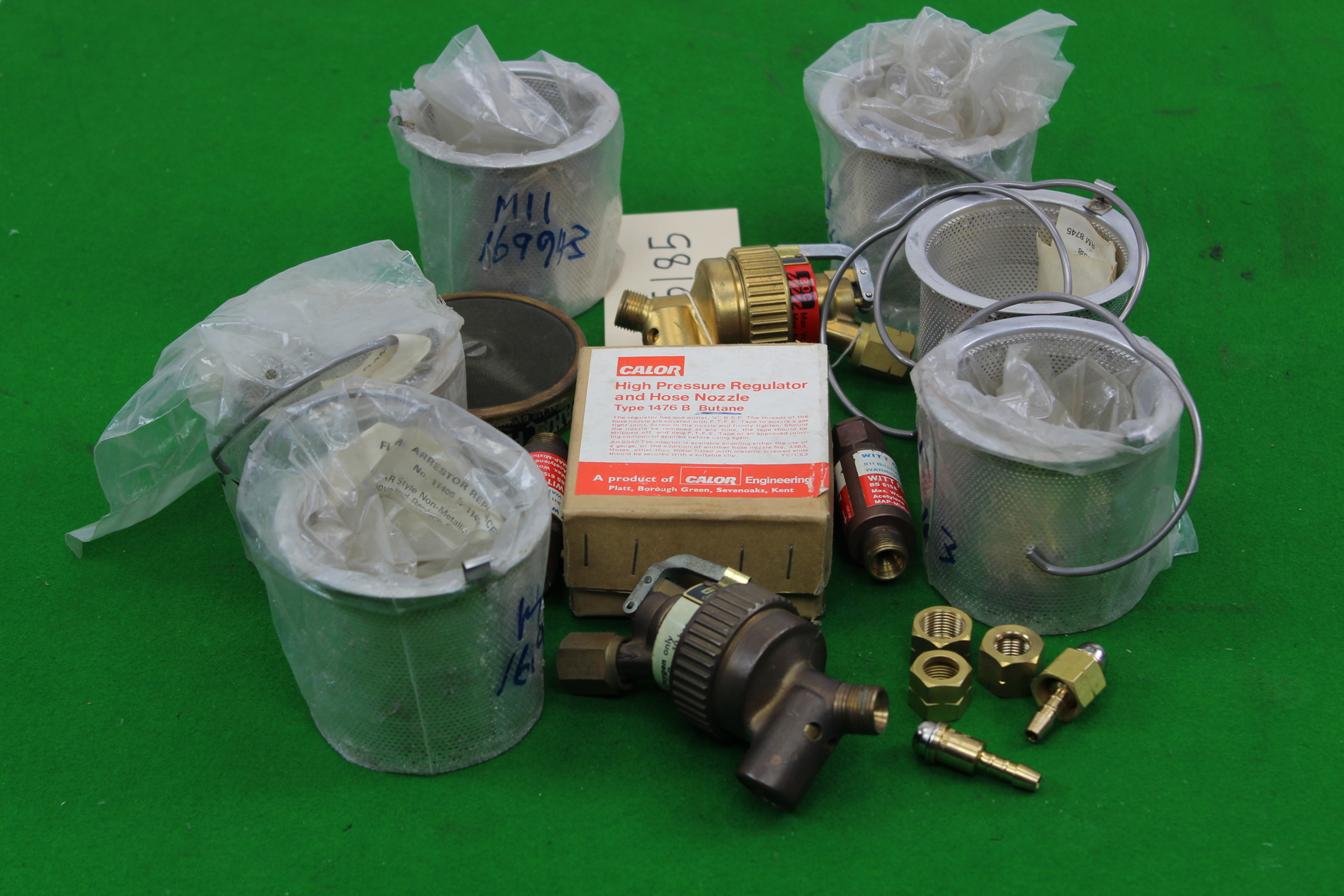 Image of Lot of Calor High Pressure Regulator and Hose Nozzle + Accessories