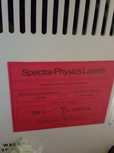 Thumbnail image of Spectra-Physics BeamLok Argon 2060-10S Laser & 2580 Power Supply
