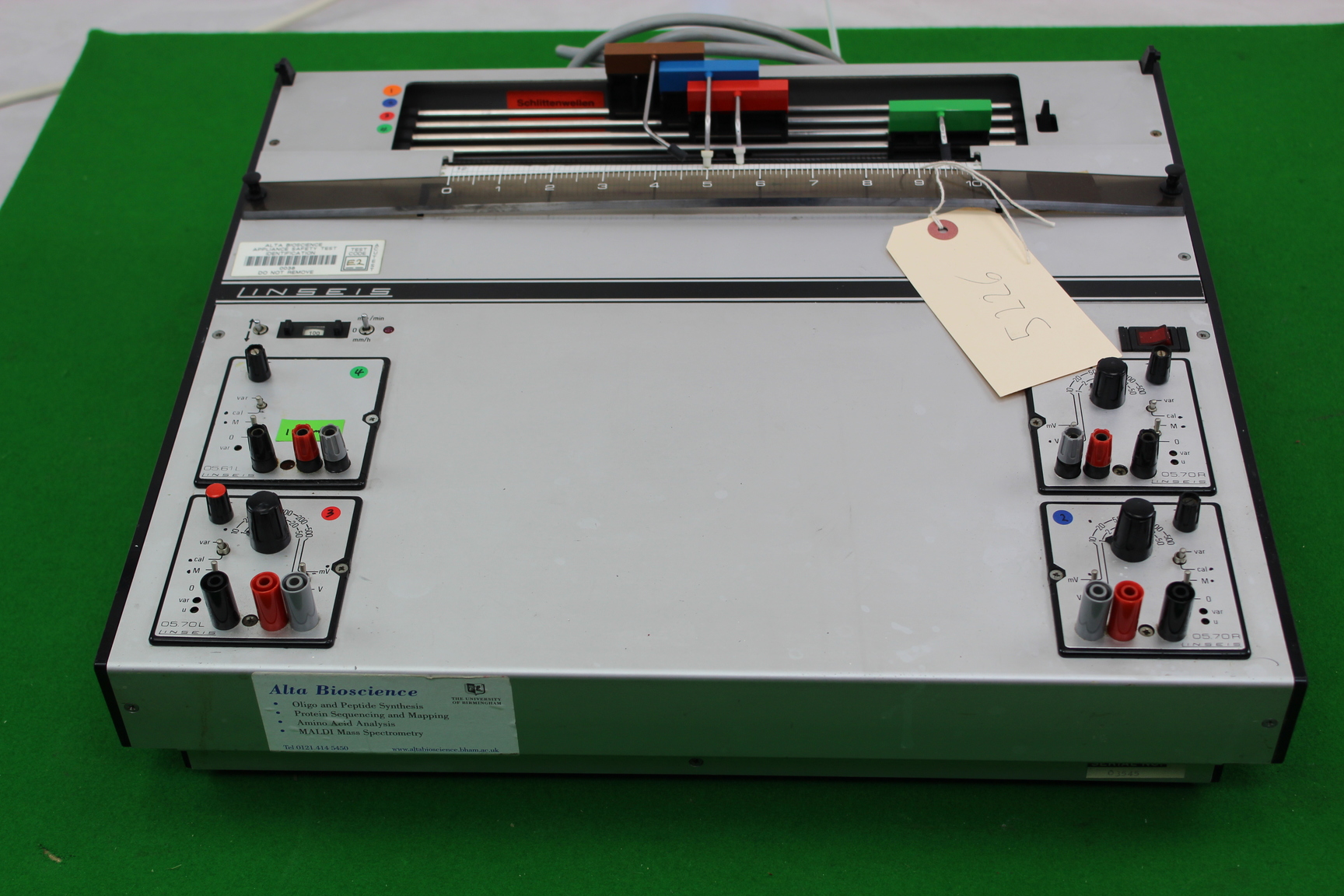 Image of Linseis LS Flat Bed Chart Recorder Electronic 05.70R SN 03545