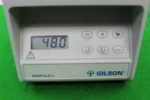 Thumbnail image of Gilson Minipuls 3 Peristaltic Pump Laboratory Scientific 4 Channel Head 