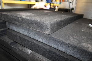 Thumbnail image of Heavy Duty Rubber Gym CommerciFlooring Mat Approx 19 5cm depth x 1m x 1m