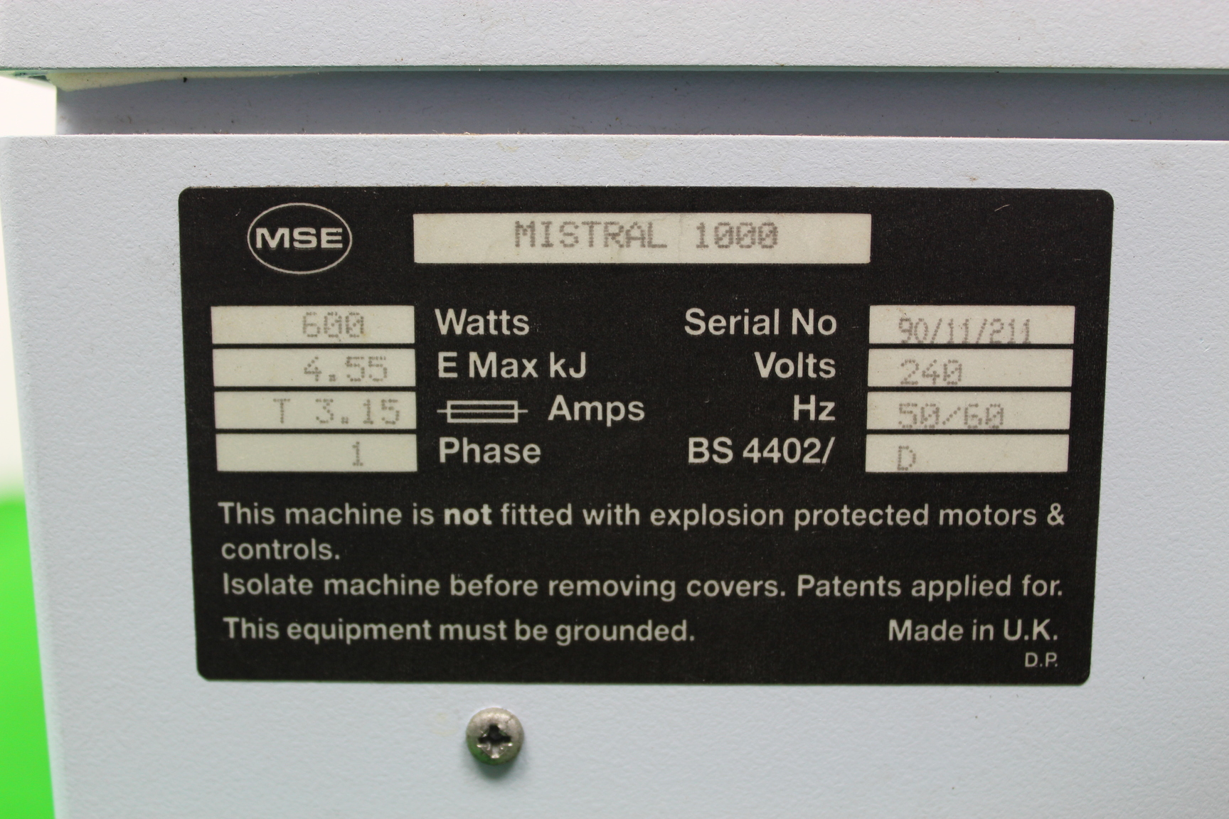 Image of MSE Mistral 1000 Benchtop Centrifuge Laboratory Equipment Faulty Spares/Repair