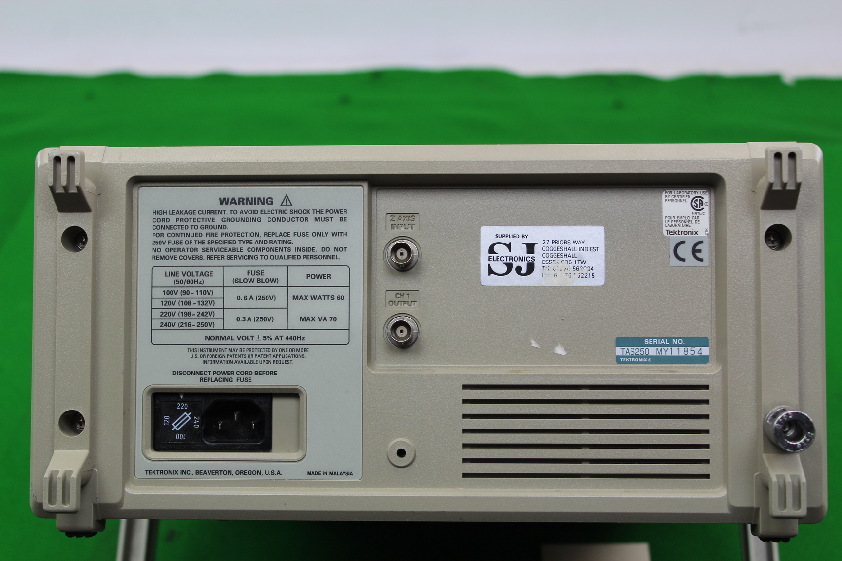 Image of Tektronix TAS 250 Two Channel Oscilloscope 50MHz 