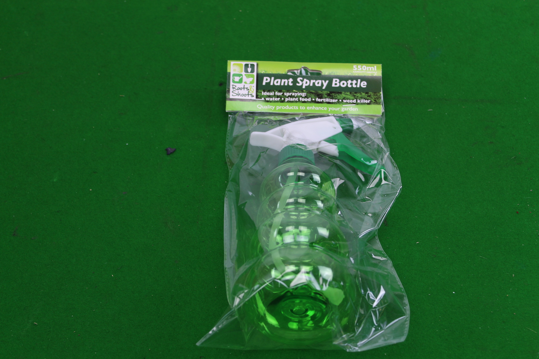 Image of 75 Packs Roots and Shoots 550ml Green Garden Plant Spray Bottle Easy Trigger New
