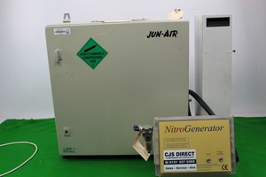 Thumbnail image of Pure Gas Nitrogen Generator & Jun-air 400-5m Oil-less Air Compressor Cabinet 16 