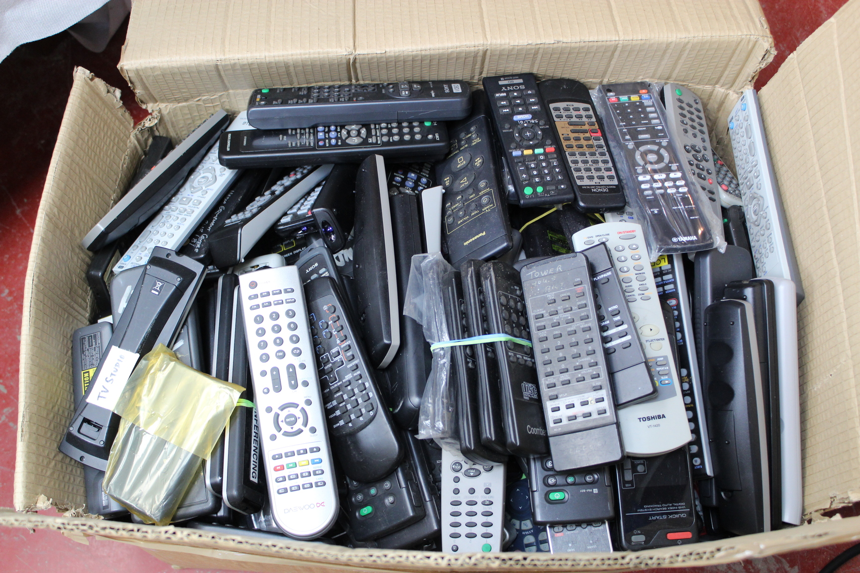 Image of Job Lot of X 320 Various Projector and TV Remotes
