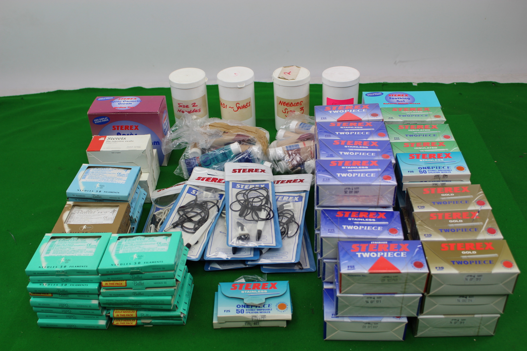 Image of Job Lot of Sterex Expired Items Needles, Creams, Wipes etc Epilation Equipment