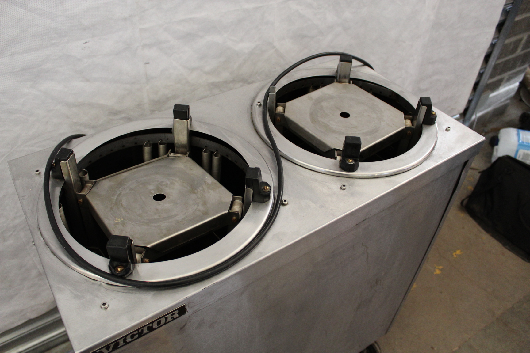 Image of Victor Double Mobile Heated Plate Dispenser PD2 Commercial Kitchen Capacity 120