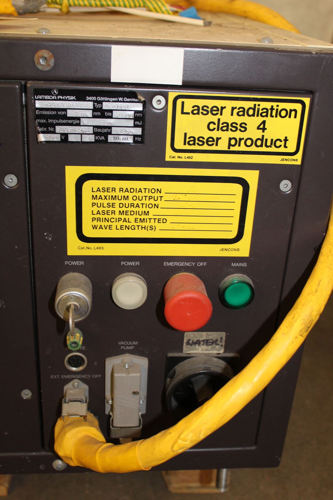 Image of Lambda Physik Excimerlaser LPX11OI Laboratory Laser Machinery Scientific  