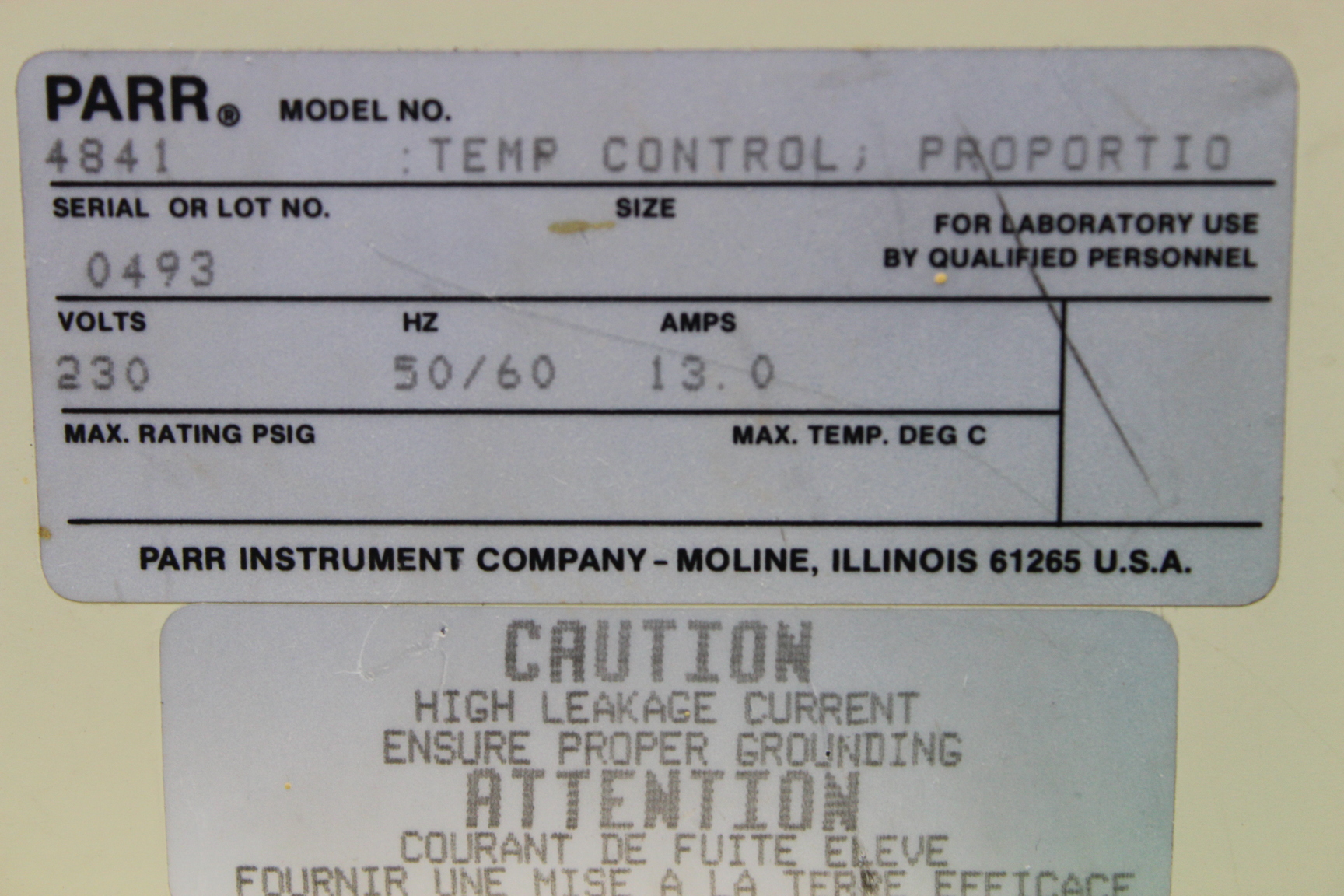 Image of Parr Pressure Reactor Temperature Controller Model 4841