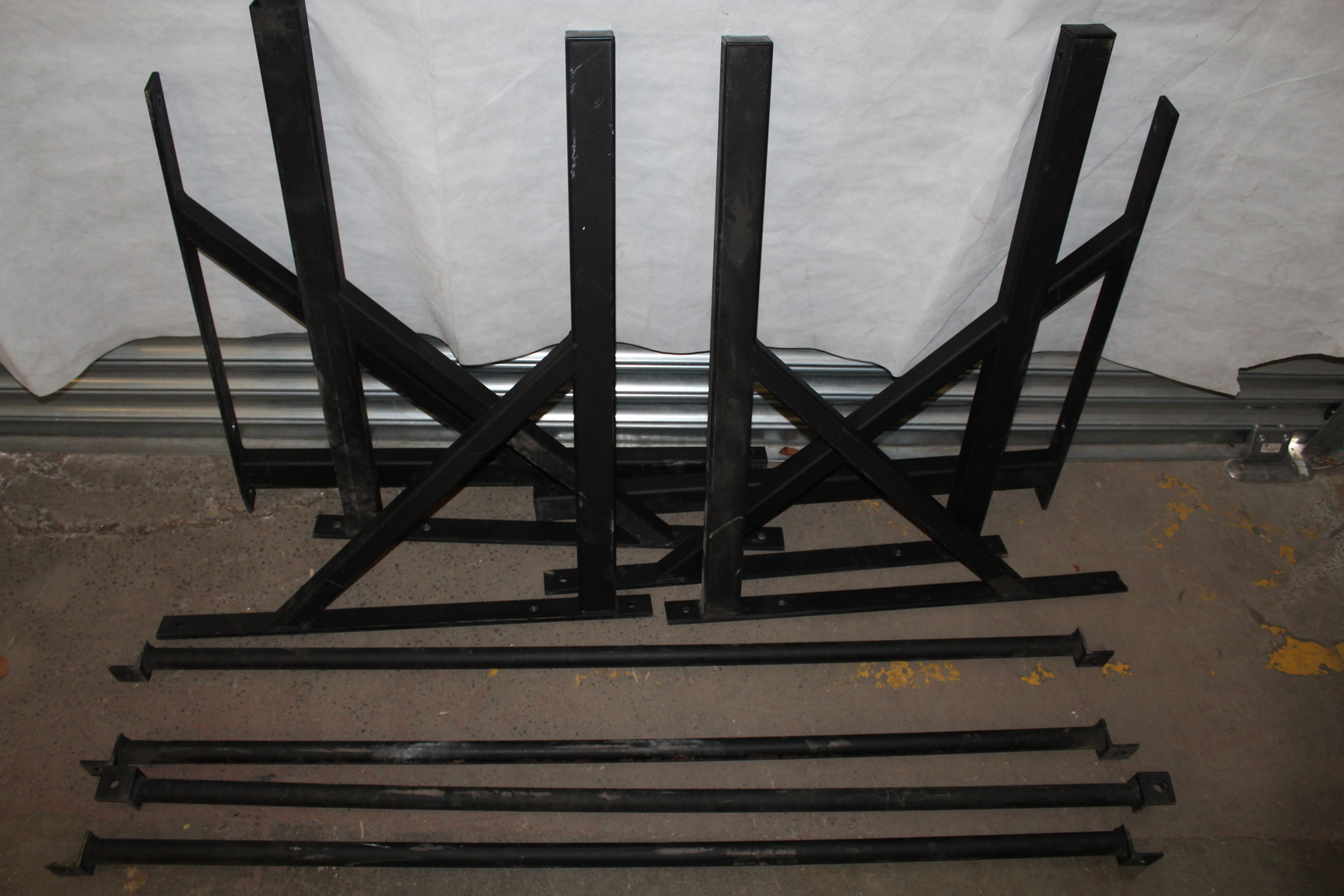 Image of 2 Sets Of Gym Wall Mounted Pull Up Bars Equipment Fitness Workout 6 Bars Inc 