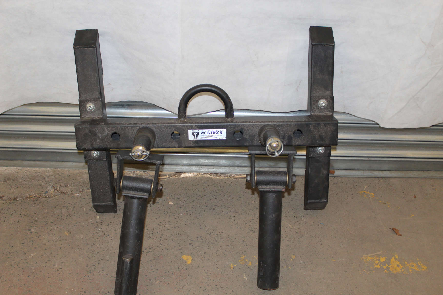 Image of Barbell Holder T-Bar Row Platform Double Commercial Weight Lifting Gym Equipment