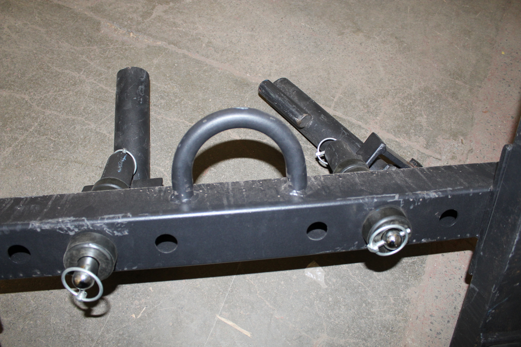 Image of Barbell Holder T-Bar Row Platform Double Commercial Weight Lifting Gym Equipment